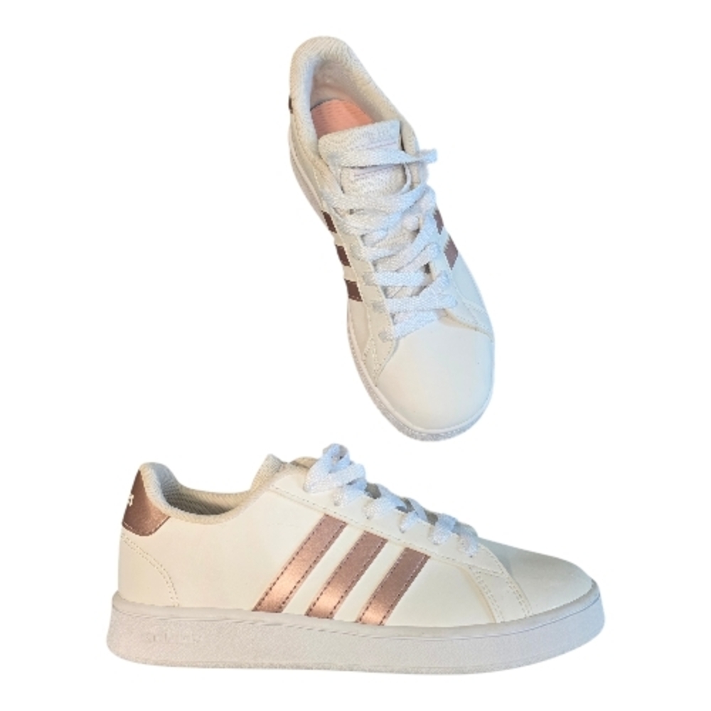 adidas Women's Sneakers in White and Rose Gold